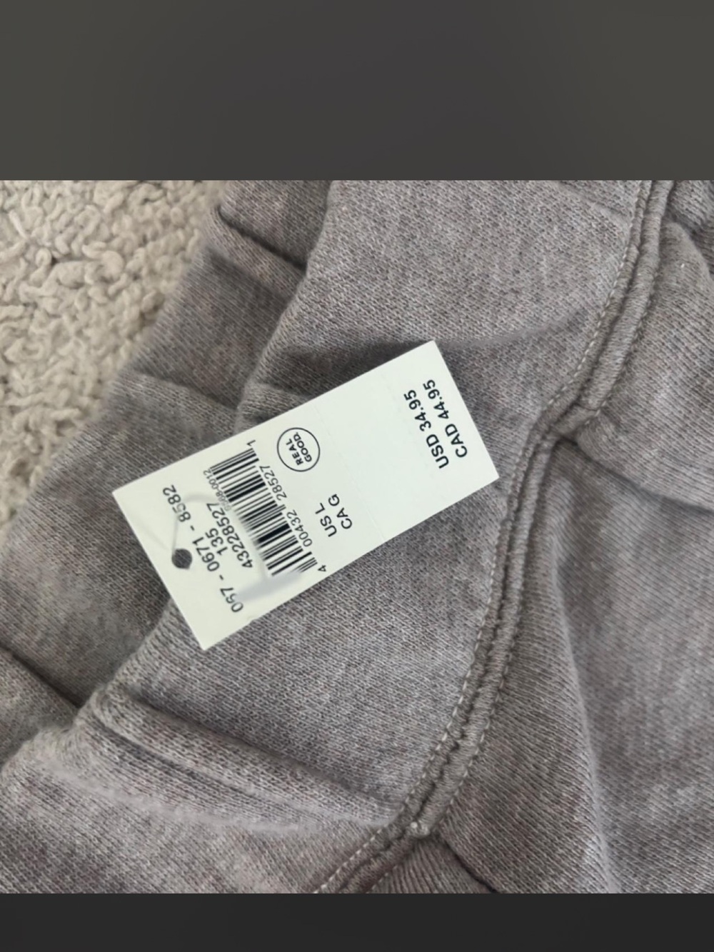aerie Gray Women's Athletic Lounge Shorts - Picture 2 of 2